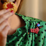 Laliblue : Christmas : Dachshund Dog Brooch