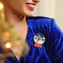 Laliblue : Christmas : Shopping Snow Globe Brooch