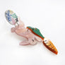 LaliBlue : Easter : Easter Bunny Earrings with Carrot and Egg