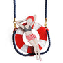 LaliBlue : Wonderful 50's : Bather Pin up Necklace and brooch