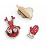 LaliBlue : Wonderful 50's : Pack of Pastry Brooches
