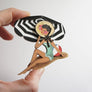 LaliBlue : Wonderful 50's : Beach Girl Brooch