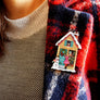 LaliBlue : Christmas : Christmas house brooch