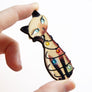 Laliblue : Christmas : Cat with christmas lights Brooch