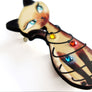 Laliblue : Christmas : Cat with christmas lights Brooch