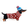 Laliblue : Christmas : Dachshund Dog Brooch