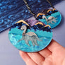 Cherryloco : Nessie at night loch ness monster brooch OR necklace