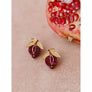 Wolf & Moon : Mini Pomegranate Studs Earrings