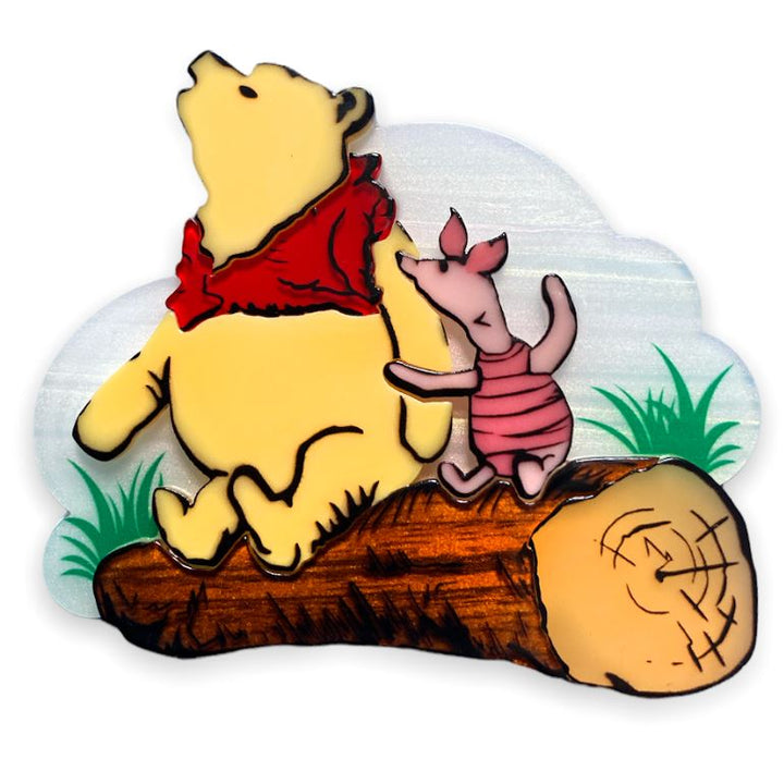 Lipstick & Chrome : Winnie-the-Pooh : "Pooh and Piglet" Brooch