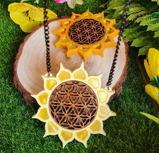 Cherryloco : Sunflower of life necklace [PRE-ORDER]