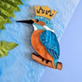 Cherryloco : Scottish Wildlife : Kingfisher brooch or necklace
