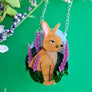 Cherryloco : Scottish Wildlife : Mountain hare brooch or necklace