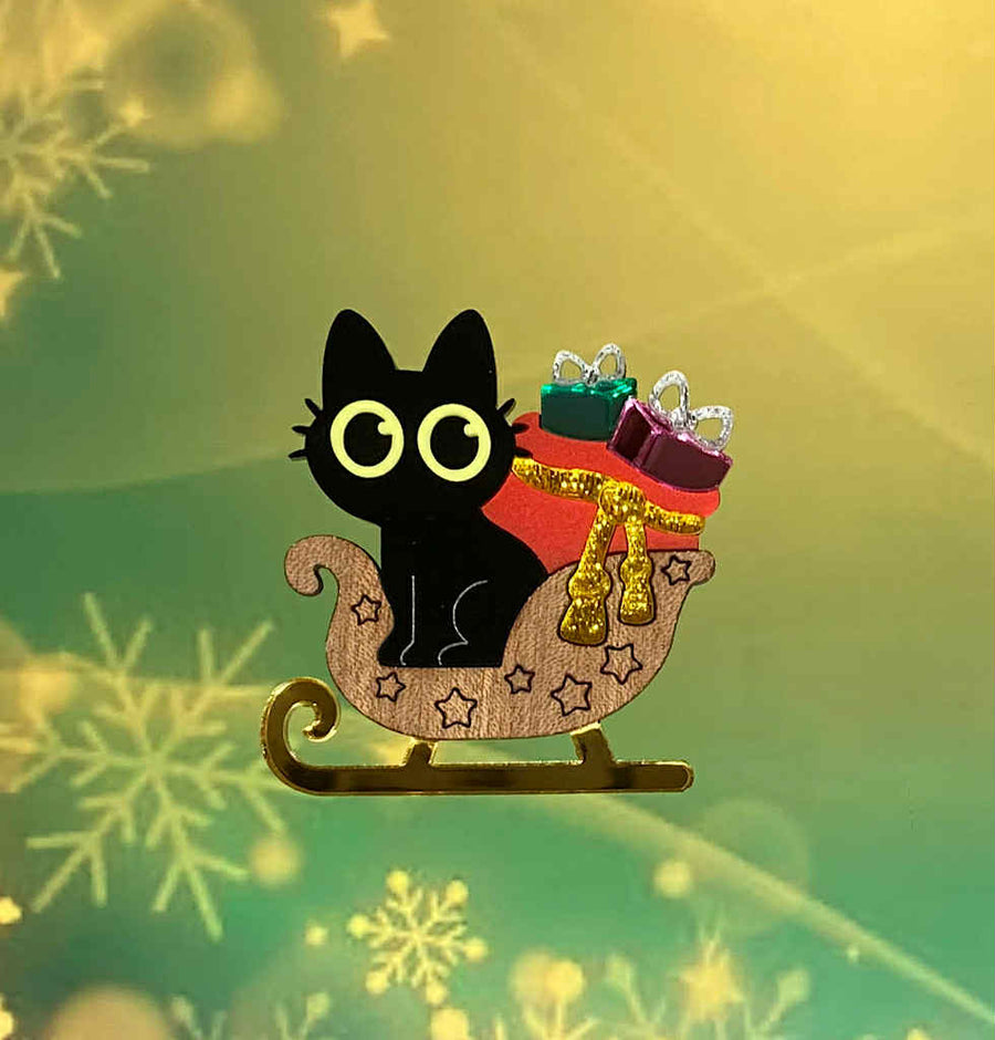 Tantalising Treasures : Christmas : Peeper's Sleigh Ride Brooch