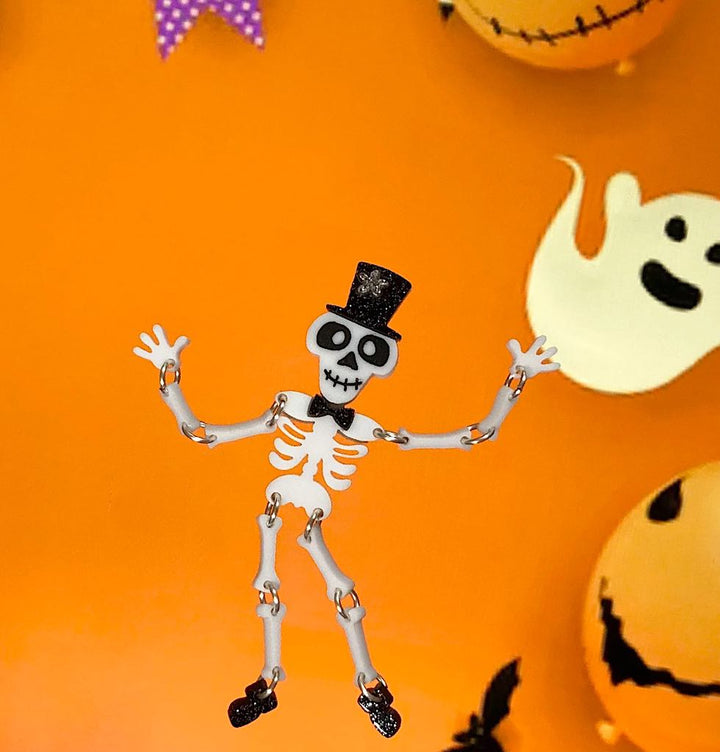 Tantalising Treasures : Halloween : Mr Bone Jangles Brooch