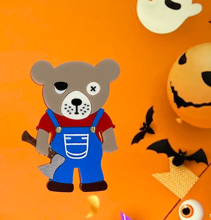 Tantalising Treasures : Cute and Spooky : Bob the Bear Brooch