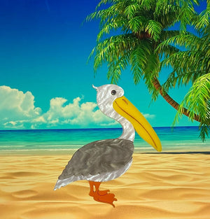 Tantalising Treasures : Sunshine Splash : Pelican Brooch [LUCKY LAST!]