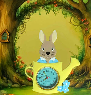 Tantalising Treasures : Flowers, Fairytales & Friends : Mr Rabbit Timepiece Brooch
