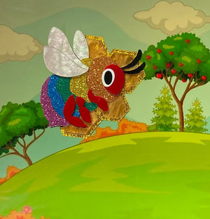 Tantalising Treasures : You've Got A Friend In Me : Rainbow Bee Brooch