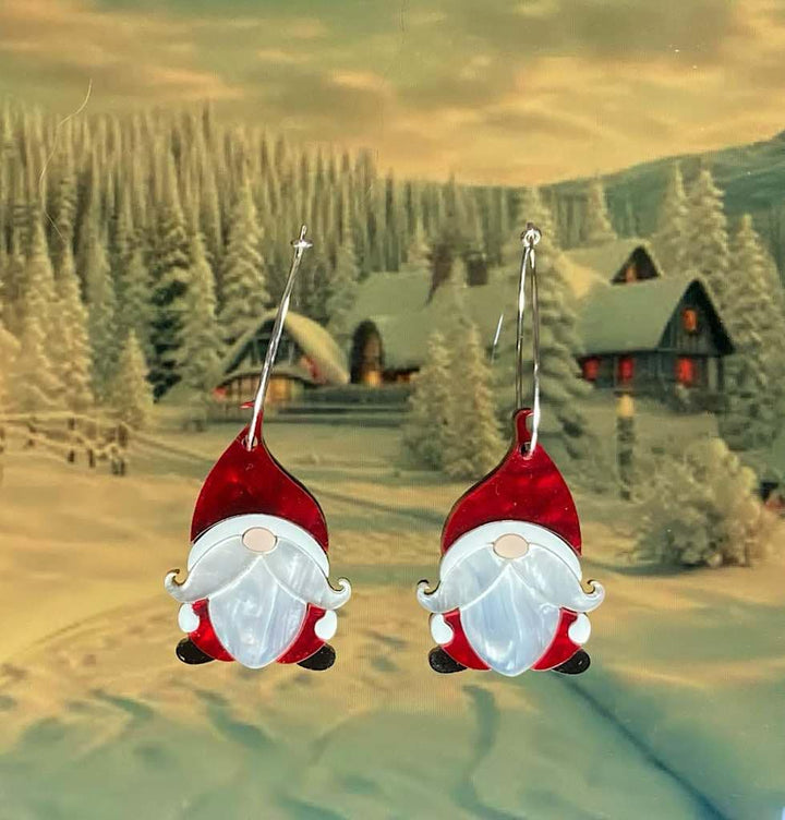 Tantalising Treasures : Christmas : Gary the Christmas Gnome Earrings [PRE-ORDER]