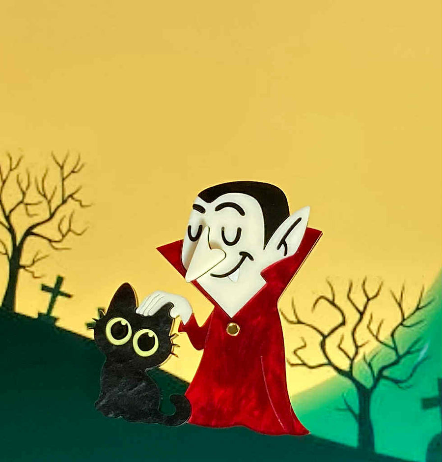 Tantalising Treasures : Halloween : Drac & The Peeper Brooch
