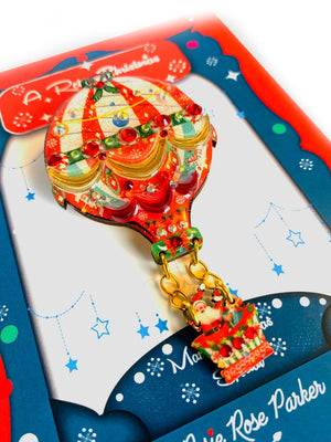 Rosie Rose Parker :  Christmas : A Christmas Air Balloon Brooch [PRE-ORDER]
