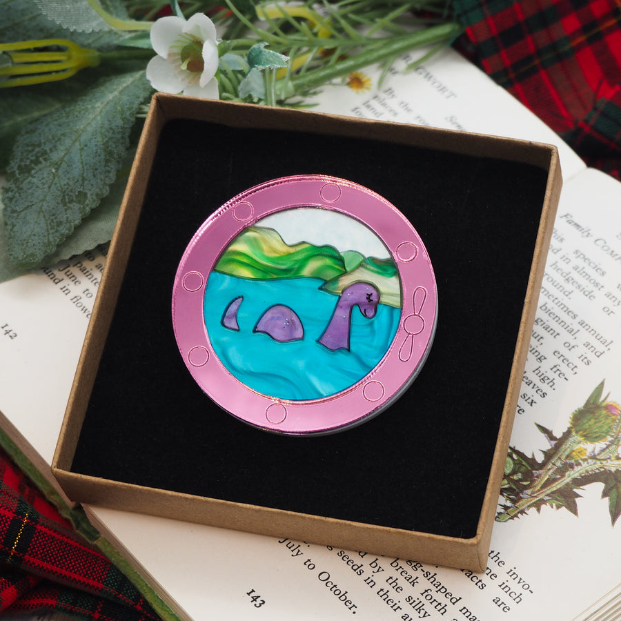 Dolly Dimple Design : Loch Ness Monster Acrylic Brooch