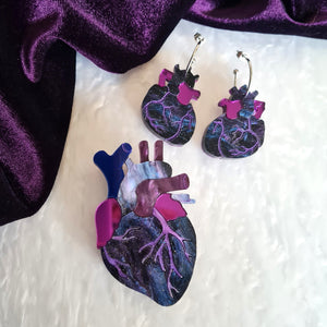 Cherryloco : Anatomical Heart Earrings - Five colours [PRE-ORDER]