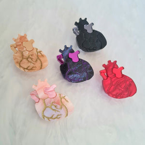 Cherryloco : Anatomical Heart Pin Brooch - Five colours [PRE-ORDER]