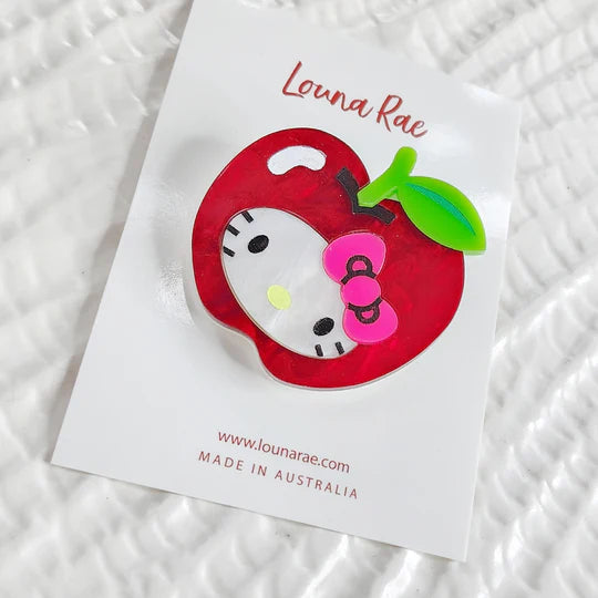 Louna Rae : Apple Hello Kitty Brooch