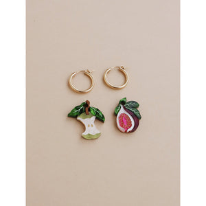 Wolf & Moon : Apple & Fig Hoop Earrings
