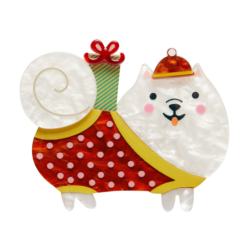 Erstwilder : Merry Kitschmas : Santa Paws Brooch