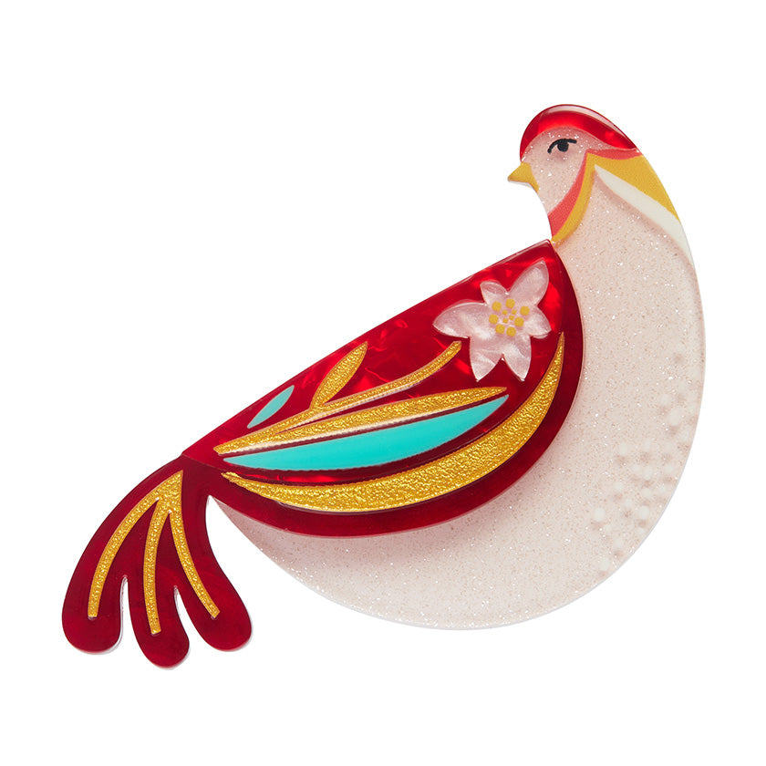 Erstwilder : Merry Kitschmas : Partridge Perfection Brooch