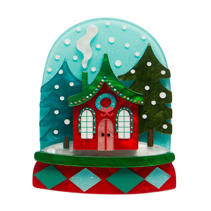 Erstwilder : Merry Kitschmas : Seasonal Snow Globe Brooch