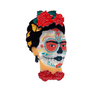 Erstwilder : Frida Kahlo : Frida Calavera Brooch