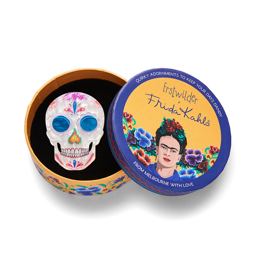 Erstwilder : Frida Kahlo : Dia De Los Muertos Brooch