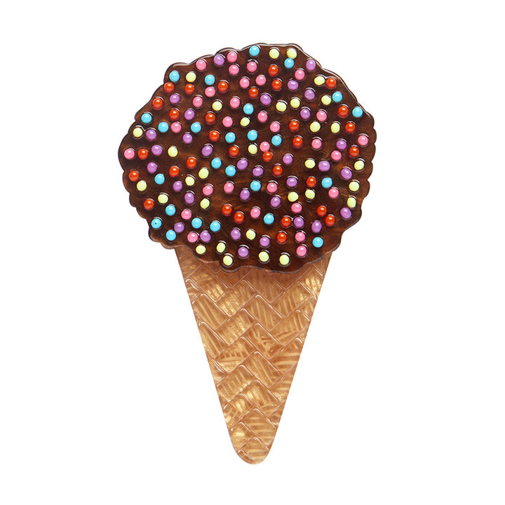 Erstwilder : Katherine Sabbath : Ice Cream Cake Cone Brooch