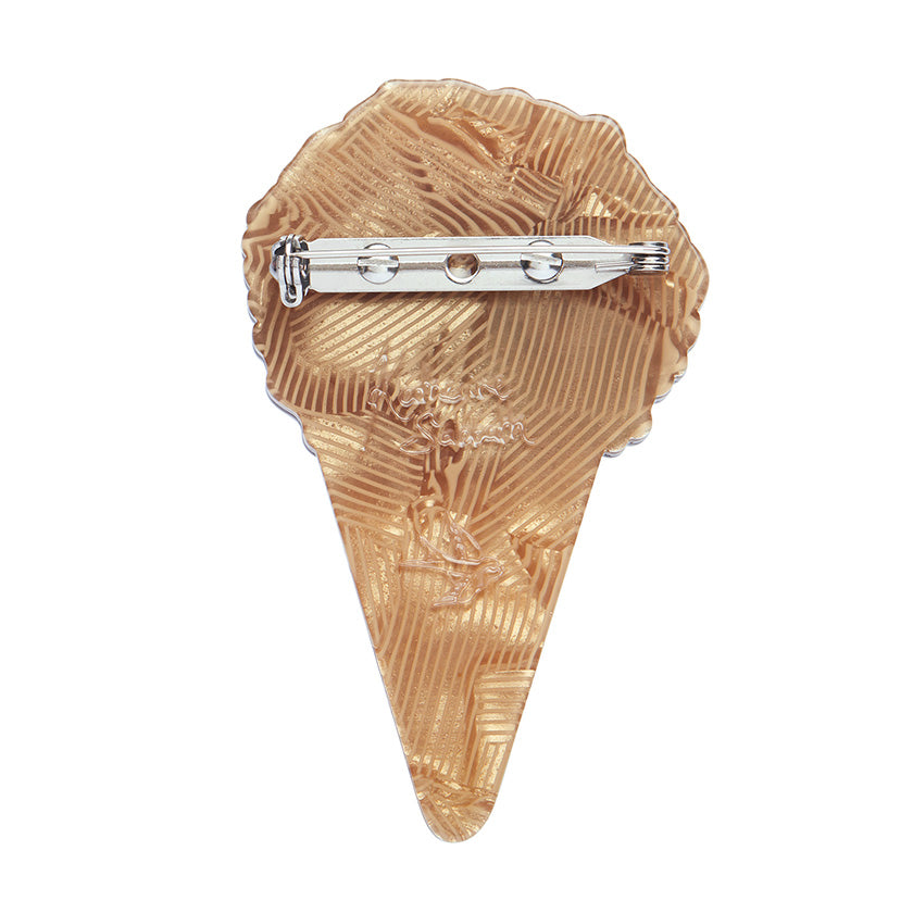 Erstwilder : Katherine Sabbath : Ice Cream Cake Cone Brooch