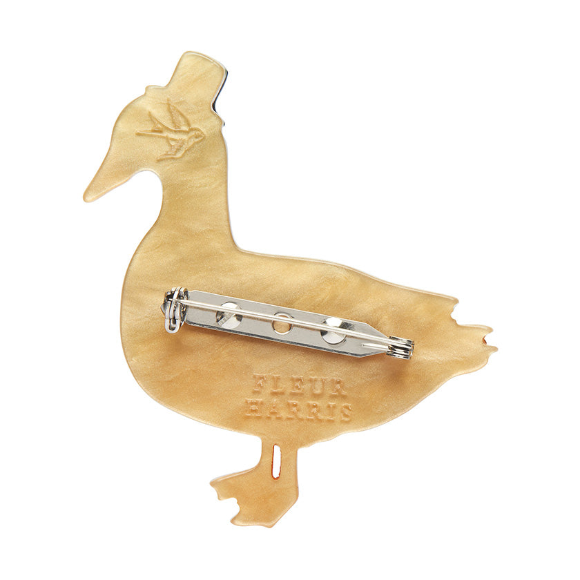 Erstwilder : Fleur Harris : Well-Dressed Duck Brooch