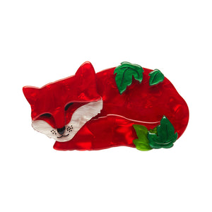 Erstwilder : Fleur Harris : Snoozing Fox Brooch