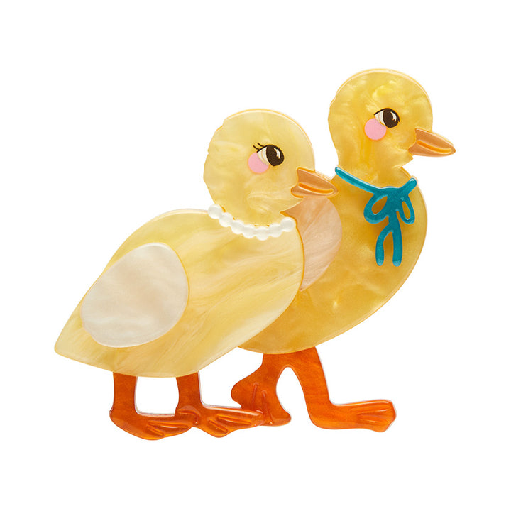 Erstwilder : Fleur Harris : Well-Dressed Ducklings Brooch