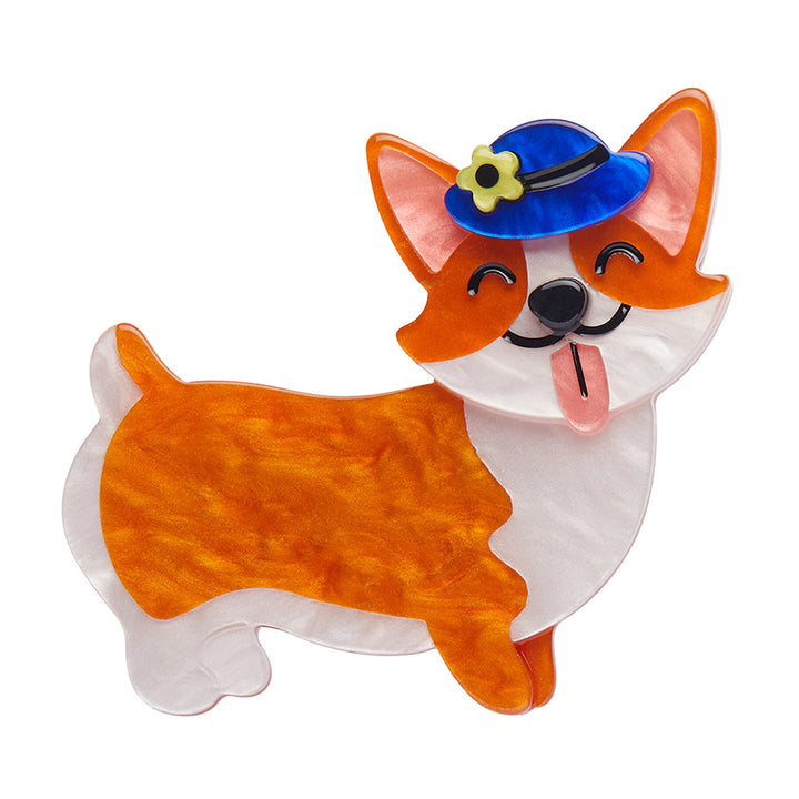 Erstwilder : London Calling : Susan the Corgi Brooch