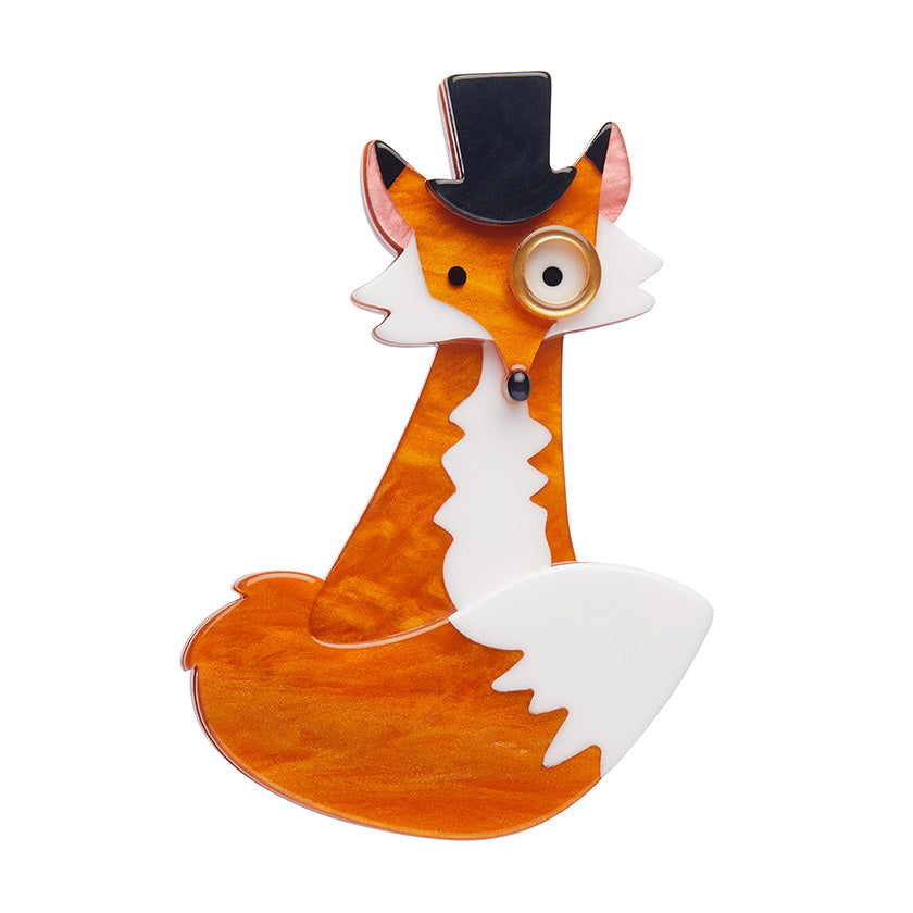 Erstwilder : London Calling : Felix the Fox Brooch