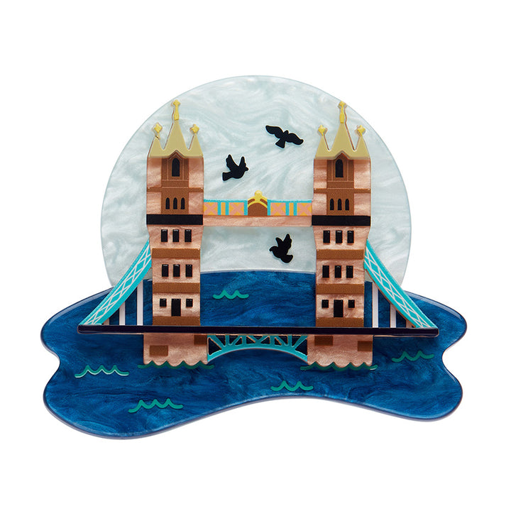 Erstwilder : London Calling : Tower Bridge Brooch