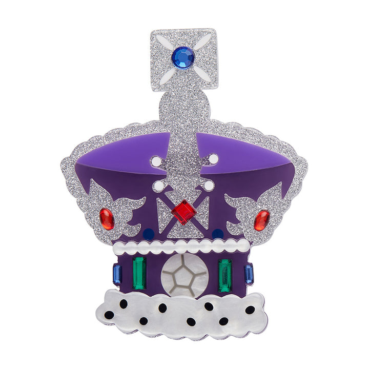 Erstwilder : London Calling : Crown Jewels Brooch