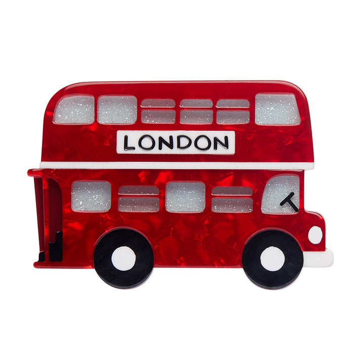 Erstwilder : London Calling : Double-Decker Brooch