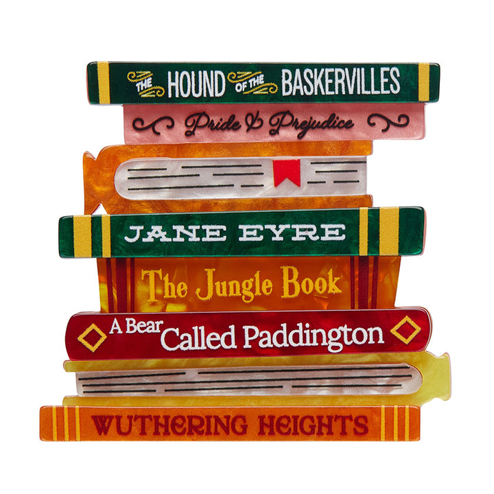 Erstwilder : London Calling : Literary Gems Brooch