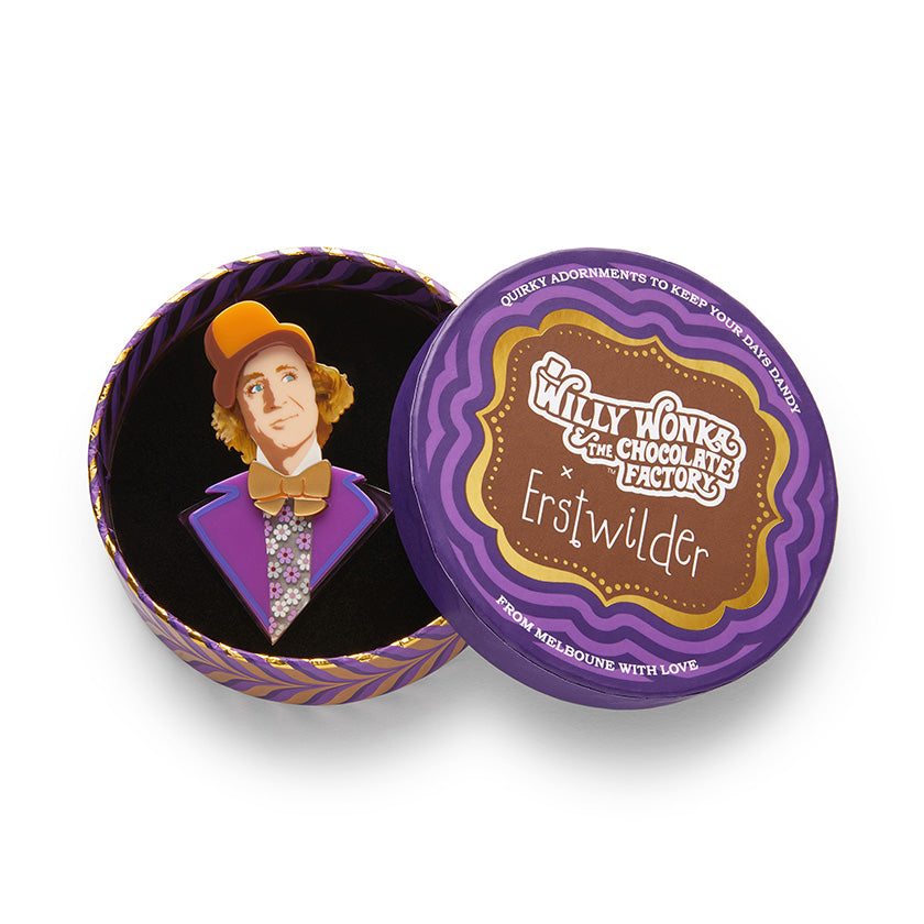 Erstwilder : Willy Wonka : Mr Wonka Brooch