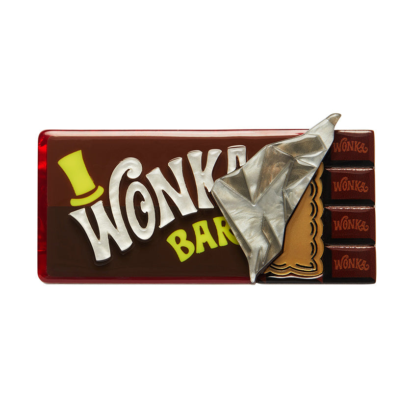 Erstwilder : Willy Wonka : Winning Wonka Bar Brooch