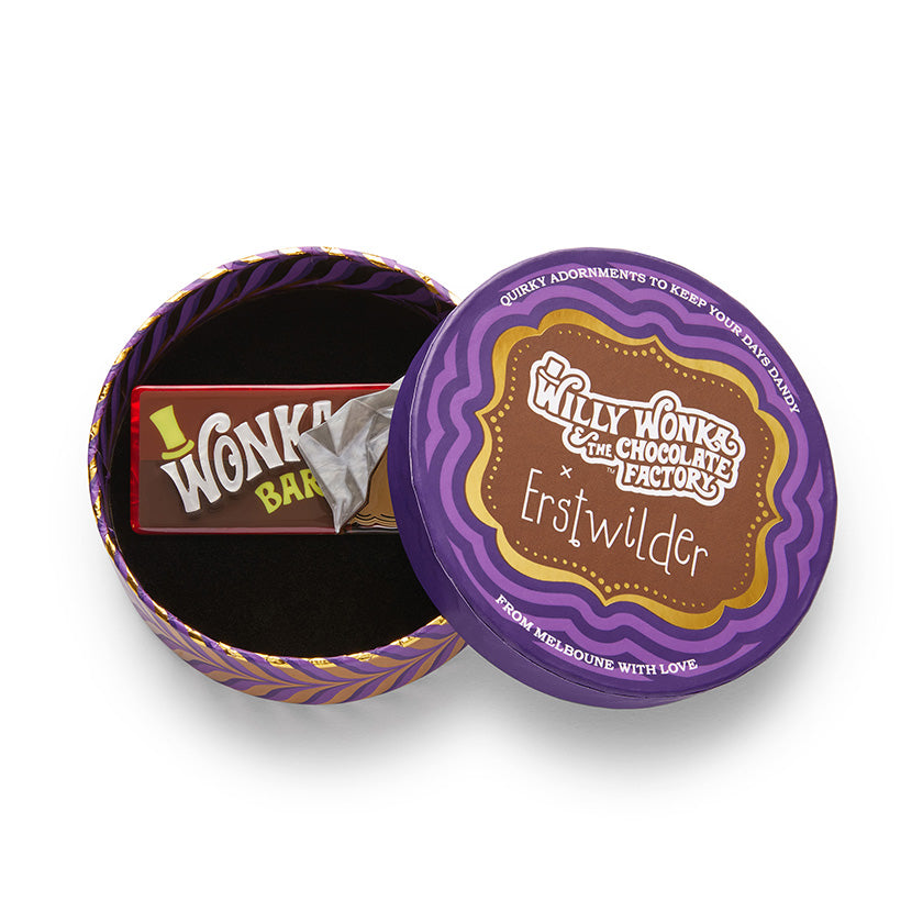 Erstwilder : Willy Wonka : Winning Wonka Bar Brooch