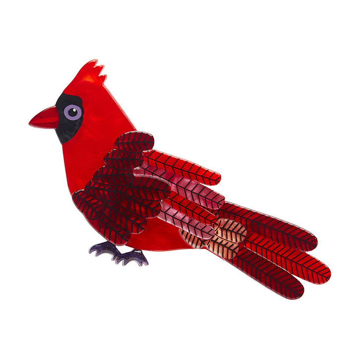 Erstwilder : Jocelyn Proust : Crimson Cardinal Brooch